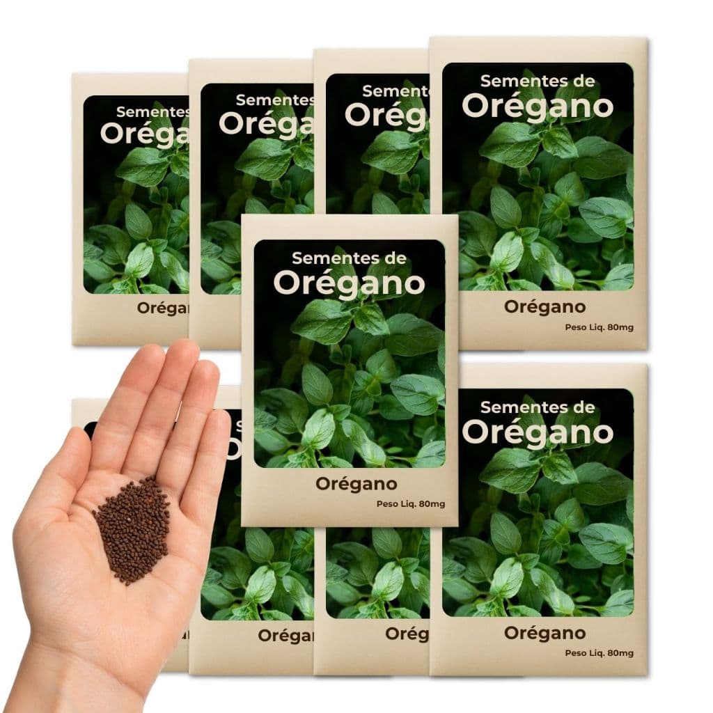 Orégano Sementes De Fácil Cultivo – Perfeita Para Vasos, Hortas E Canteiros - Combo 9 Pct