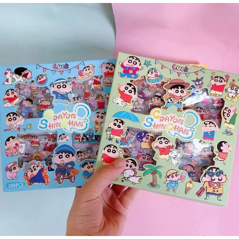 Adesicos Crayon Shin Chan caixa com 100 cartelas
