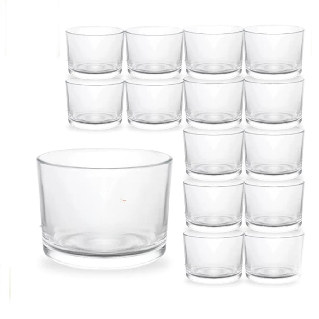 Kit Pote de Vidro Patê 156ml Com Tampa ou Sem Tampa Copo Pra Vela Doces Geleias Patês Lembranças