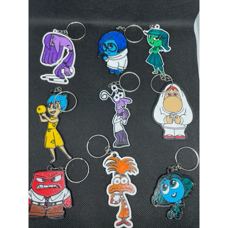 Kit Chaveiros Divertidamente 3D – Emoções em Miniaturas Criativas