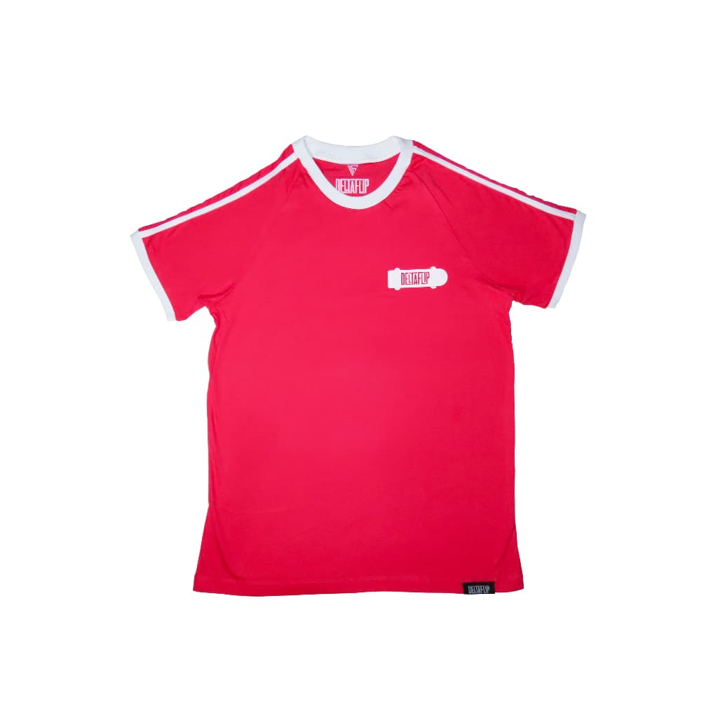 Camiseta oversized streetwear skate listras (pitanga) - Deltaflip
