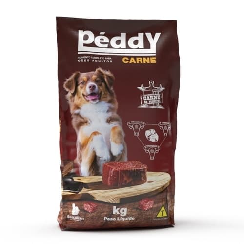 Ração 15kg Peddy, Natucâo e Animacâo Carne Para Cães Adultos Todas As Raças - Ração Para Cachorro