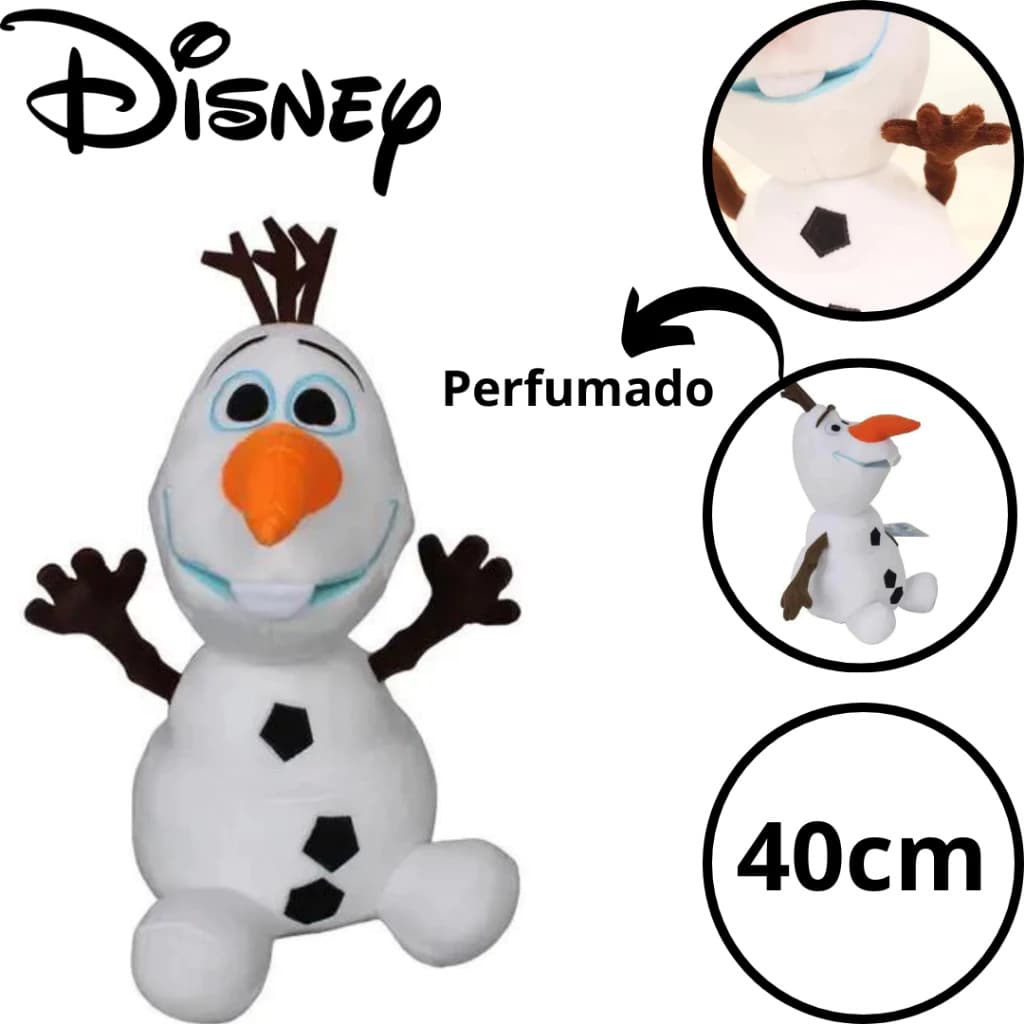 Pelúcia Olaf 45 Cm  boneco de Gelo Disney Frozen Perfumada Brinquedo Para todo Brasil