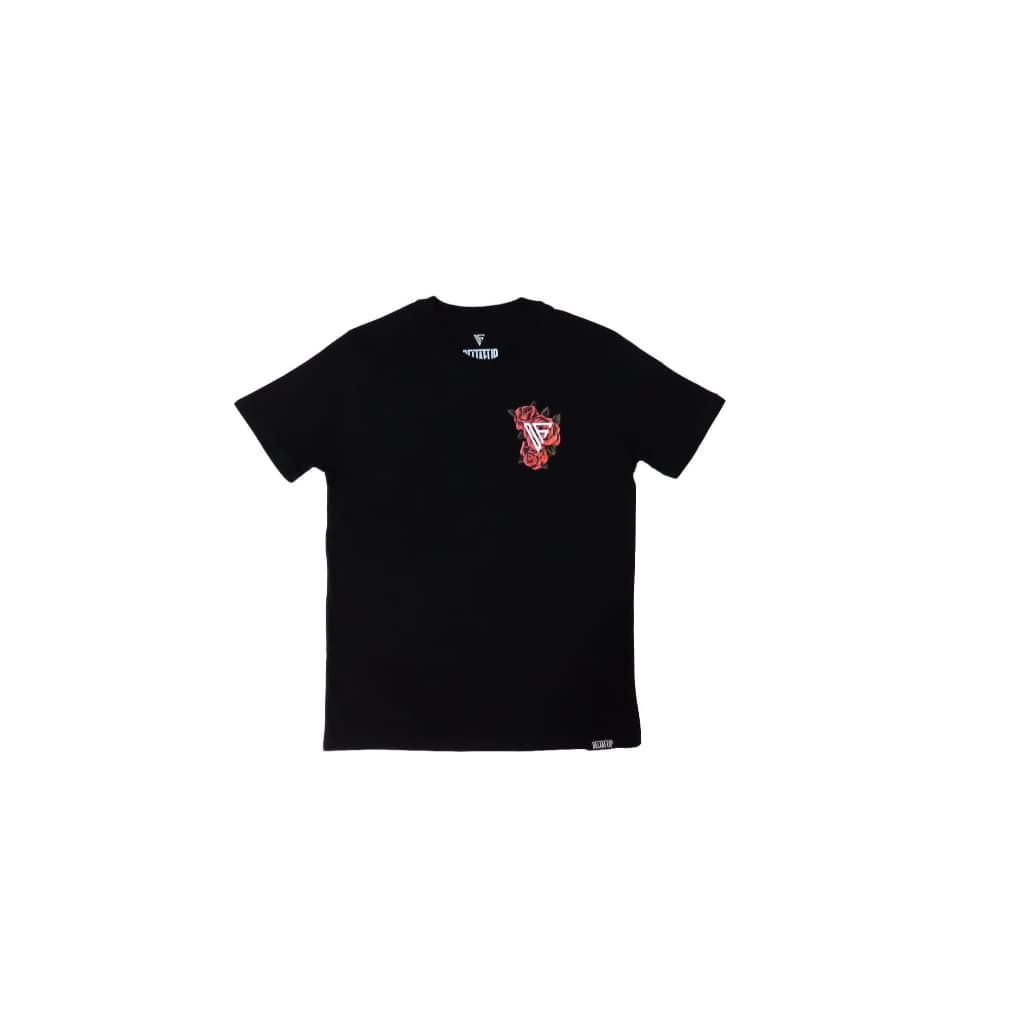 Camiseta streetwear rosas (preto) - Deltaflip