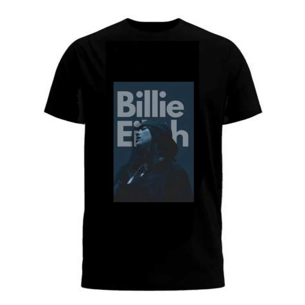 camiseta cantora Billie Eilish blusa 100% algodão camisa preta branca