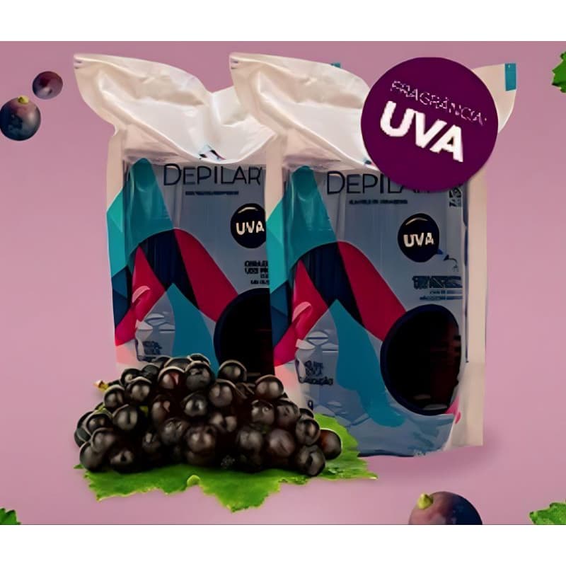 Cera Quente Depilação Elástica De Uva Depilar com Óleo Vegetal de Semente de Uva