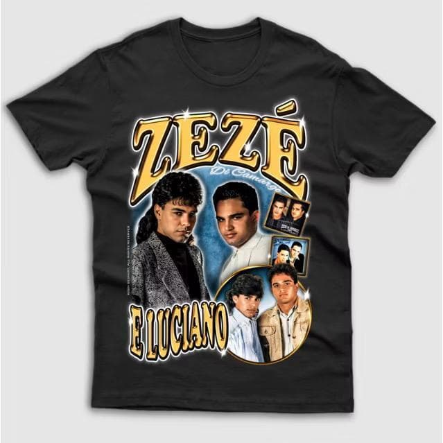 Camiseta Zezé di Camargo e Luciano Dupla Sertaneja É o Amor