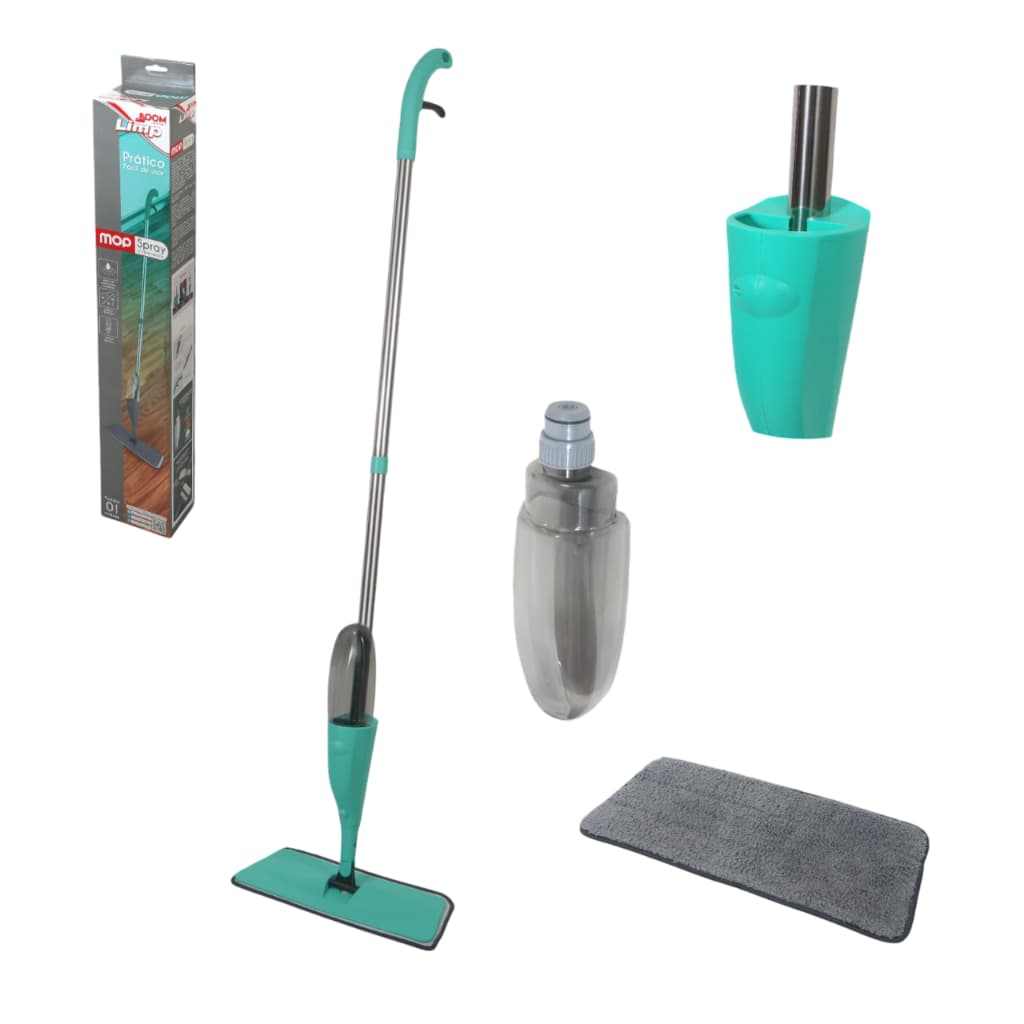 Mop Spray Rodo Inteligente Limpeza Flash Mágico Esfregão Flat