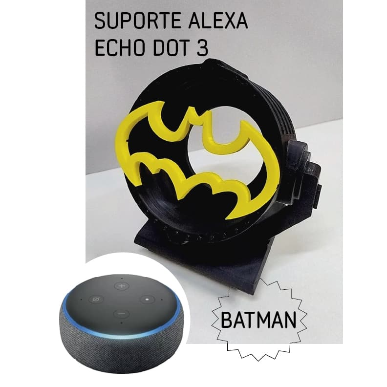 Suporte Alexa Echo Dot 3 Batman  Bat-Sinal