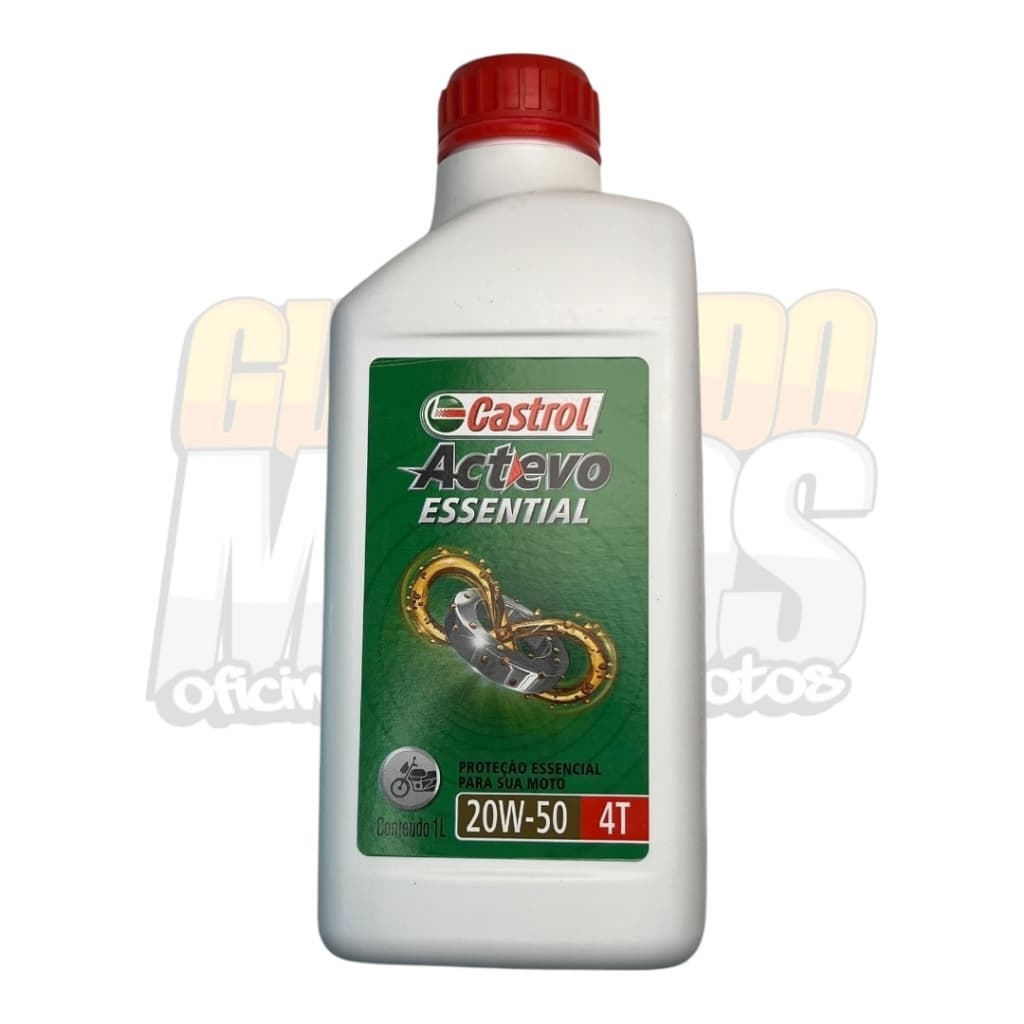 Óleo Moto Castrol Actevo Essential 20w50 Mineral (1 Litro) - Óleo Motor