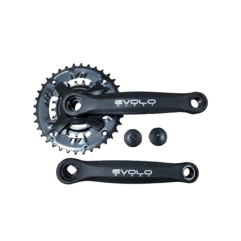 Pedivela Evolo de aço duplo ponta quadrada  22/36 dentes com 170mm 16v 18v 20v Index bike MTB speed bicicleta