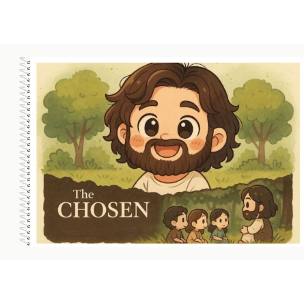 Livro de colorir the chosen  /Livro de colorir Jesus / Edição Fofa e Divertida Tamanho A5 & A4 /30 Pág