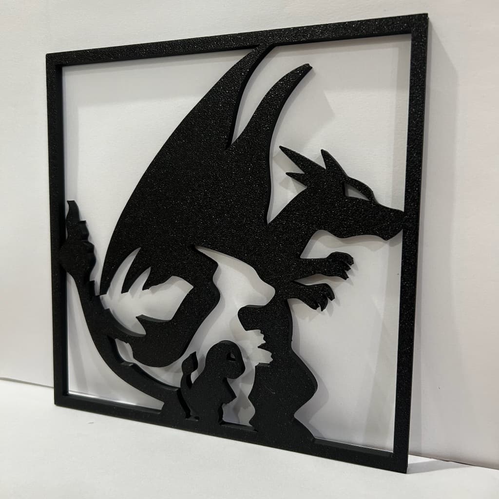 Quadro Decorativo Charmander Evoluções Parede Geek Gamer