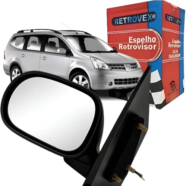 Retrovisor Lado Esquerdo Livina 2009 A 2014 Sem Controle RX7735