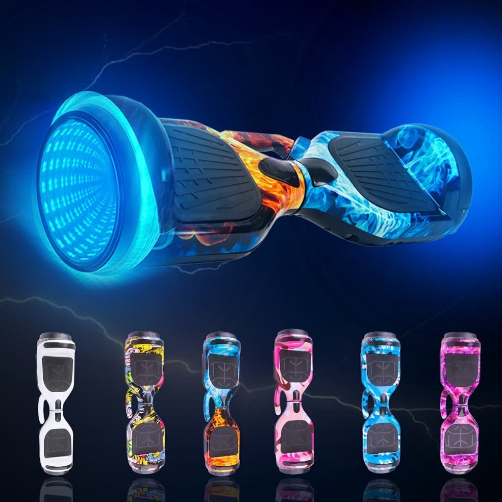 Hoverboard LED Skate Eletrico Exclusivo 6,5 Polg Vem com Bateria De Grande Capacidade Bluetooth -P10