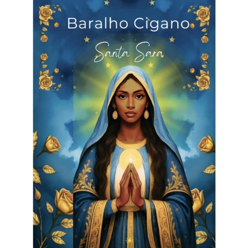 Baralho Cigano + Livro Santa Sara - 36 Cartas Coloridas