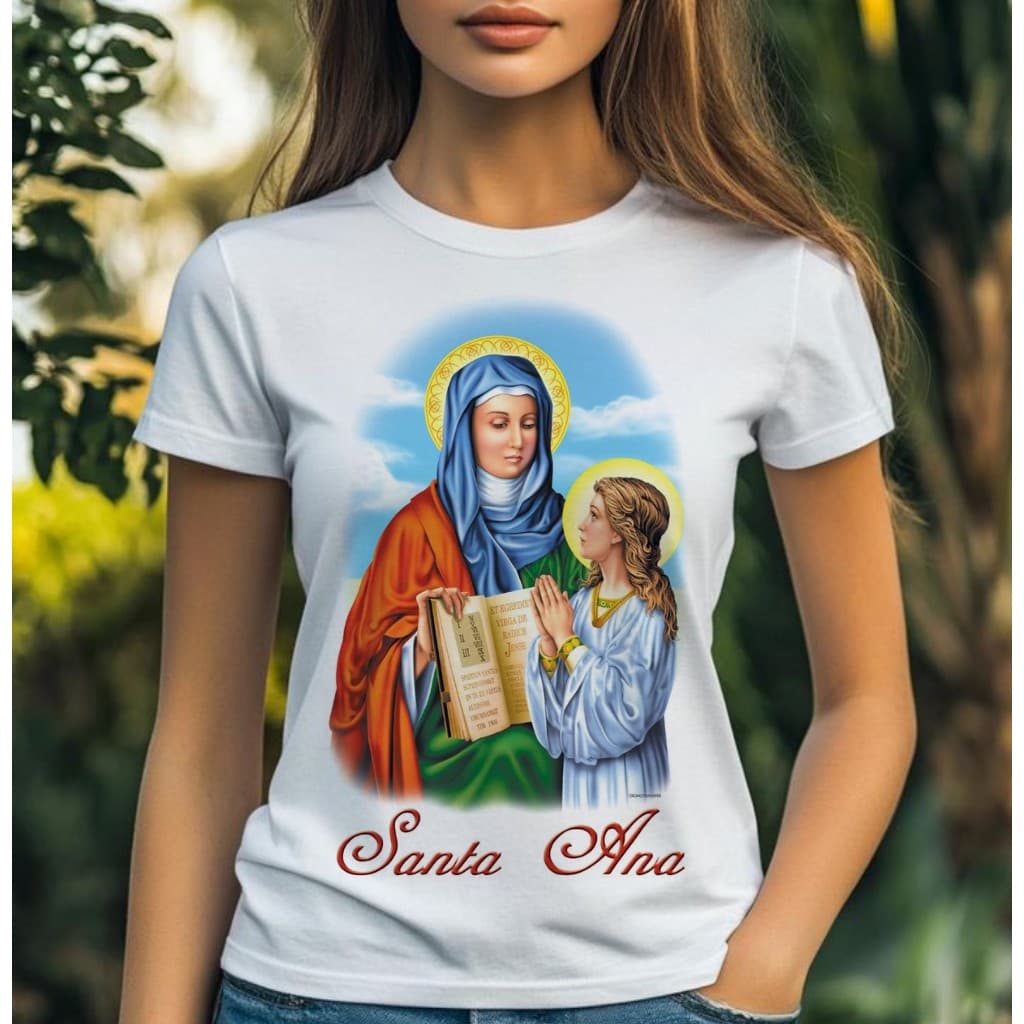 Blusa tshirt feminina SANTA ANA,CAMISETA UNISSEX, camiseta tshirt cristã, gospel plus size