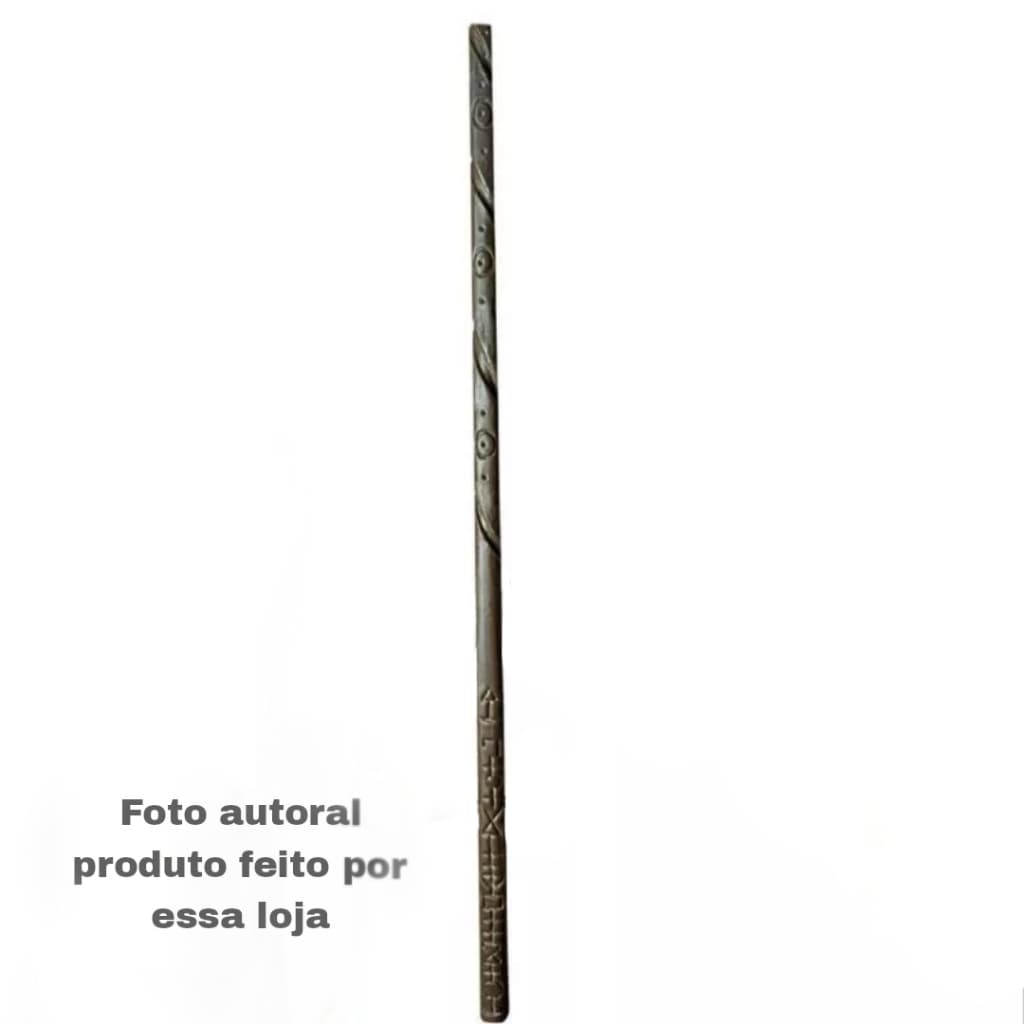 Varinha artesanal Sirius Black em biscuit saga Harry Potter