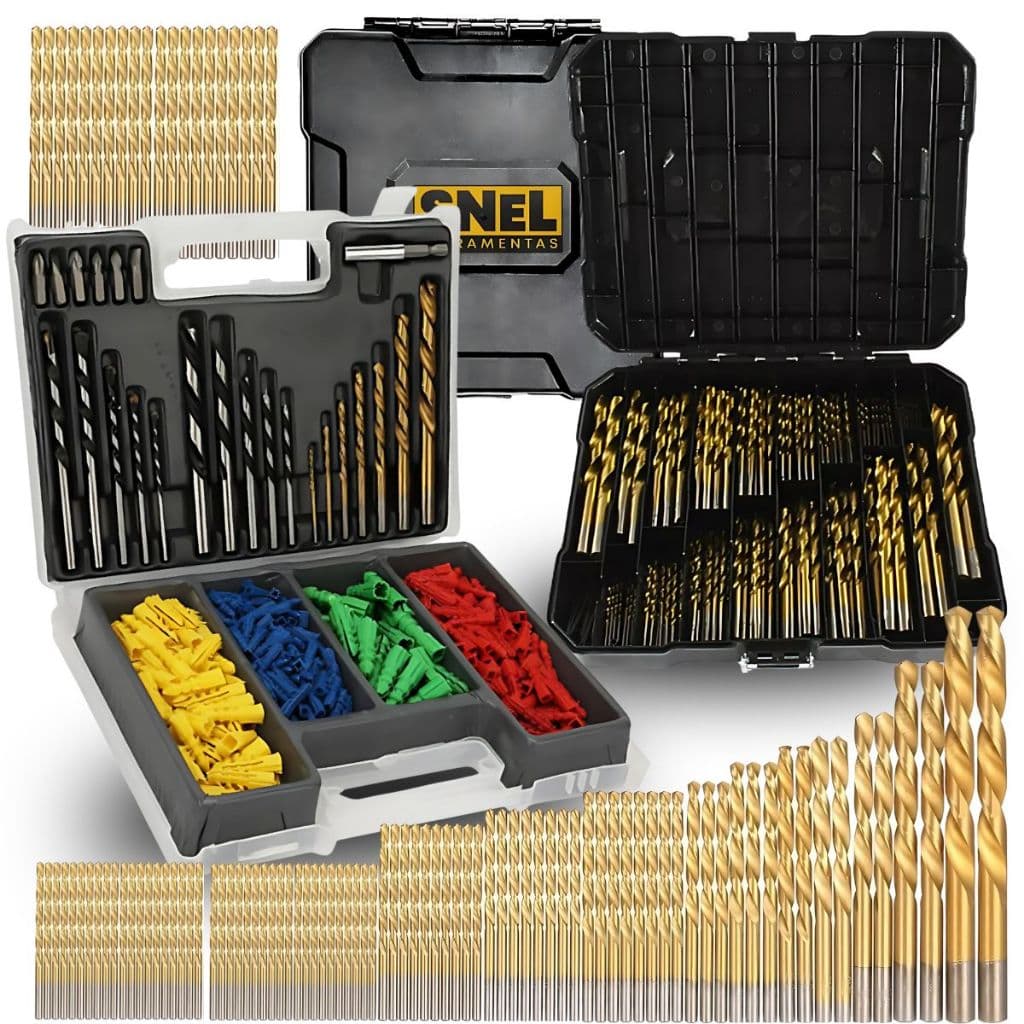 Kit Brocas Para Furadeira 399 Peças Jogo de Brocas Para Furadeira Jogo de Brocas Broca Para Madeira