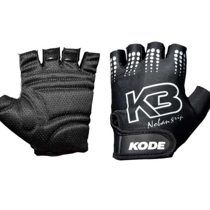 Luva Ciclismo Kode K3 Noban Preta Meio Dedo Bike Mtb Speed Academia