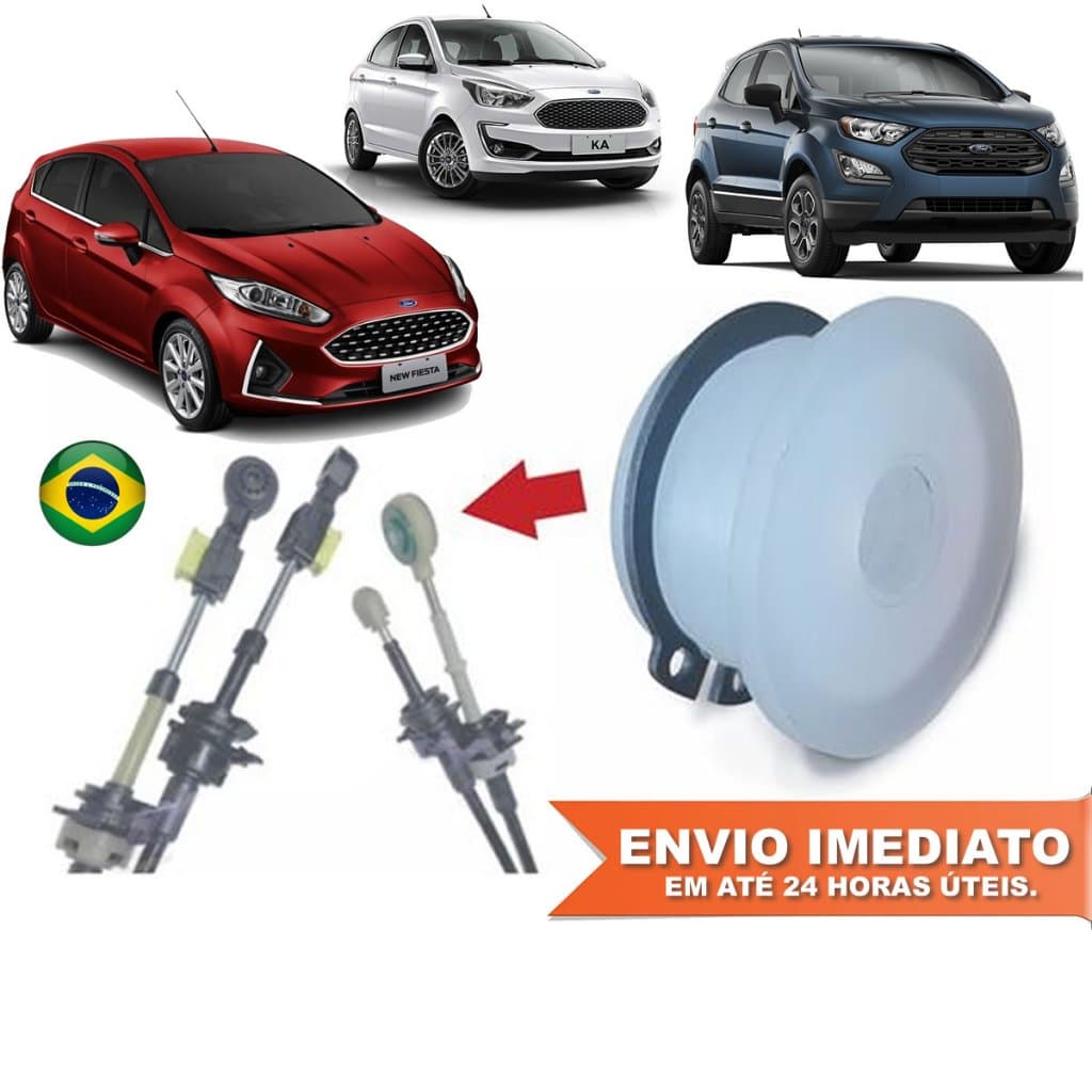Bucha Cabo Marchas Lado Alavanca Ford New Fiesta Ecosport Ka Focus Sigma Novo com NFe