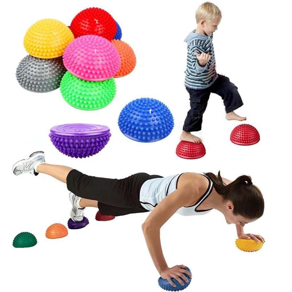 Bola Semicírculo Cravo Espinha Infantil Equipamento de Treinamento de Integração Sensorial Brinquedos Equilíbrio Massage