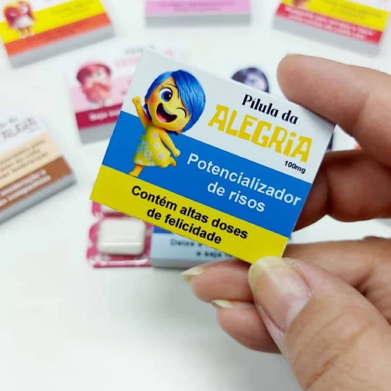 Embalagem para Lembrancinha Chicletes Divertidamente (não acompanha o chiclete