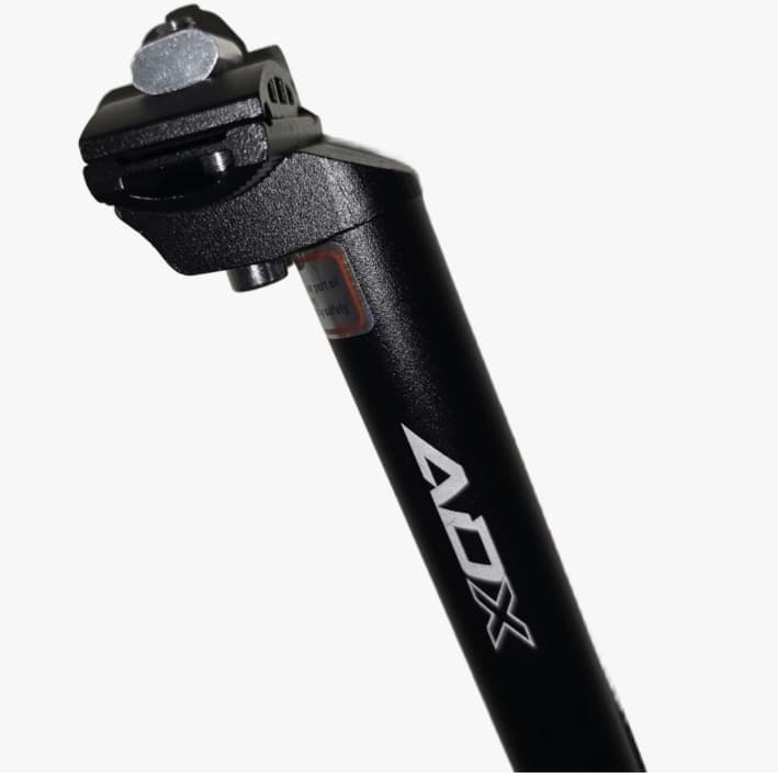 Canote Selim Audax 27.2x350mm em Alumínio Preto Bike Bicicleta Com Carrinho