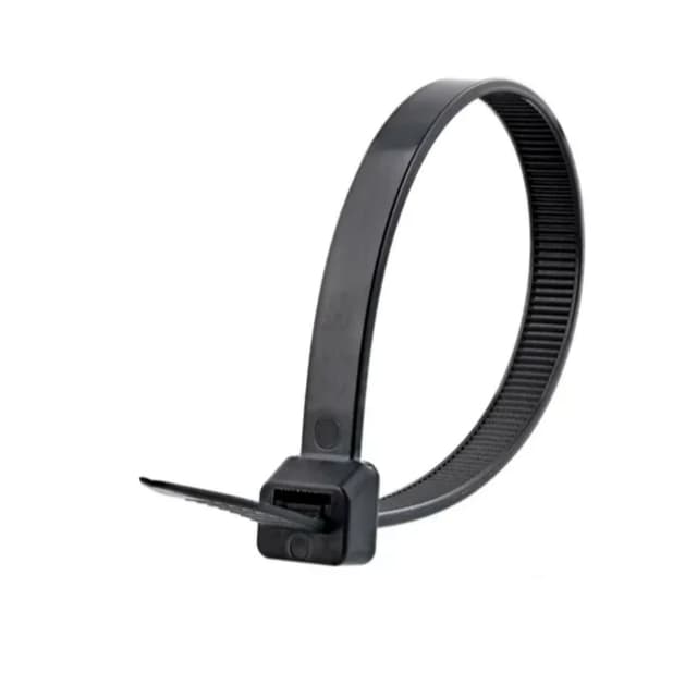 Abraçadeira De Nylon Preta 280mm X 4,8mm Pacote 100 Un Nove54