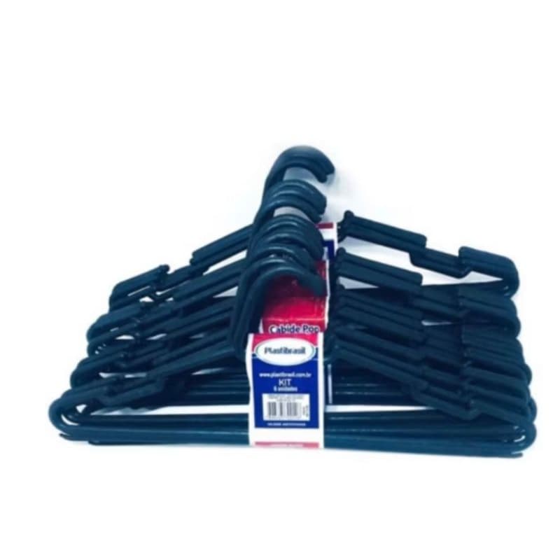 Cabide Pop Plast Brasil – Kit com 10 ou 20 Unidades
