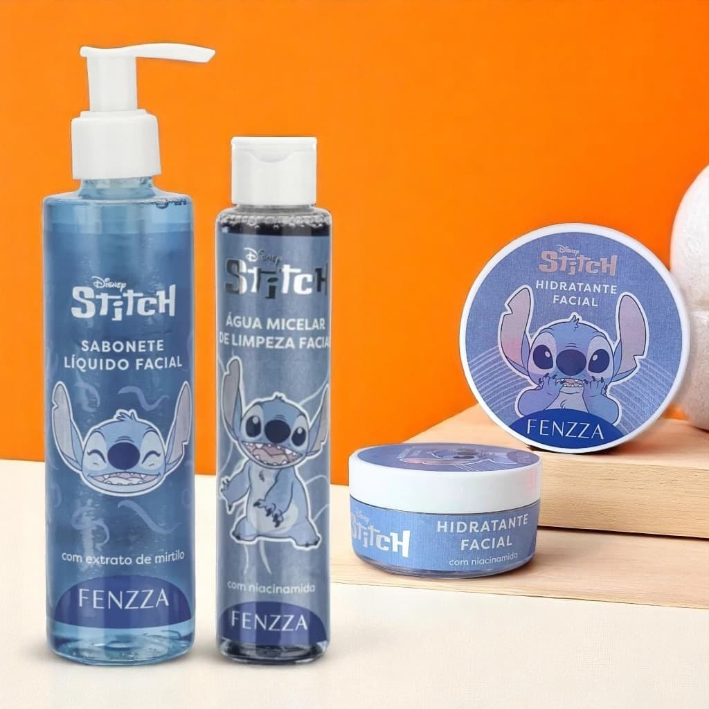 Linha Skin Care Limpeza Facial Stitch Fenzza Corpo Rosto e Mãos