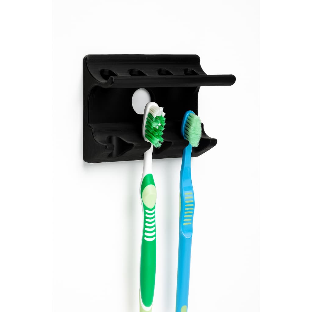 Suporte de Escova de Dente e Pasta Parede Porta Escovas Organizador Banheiro