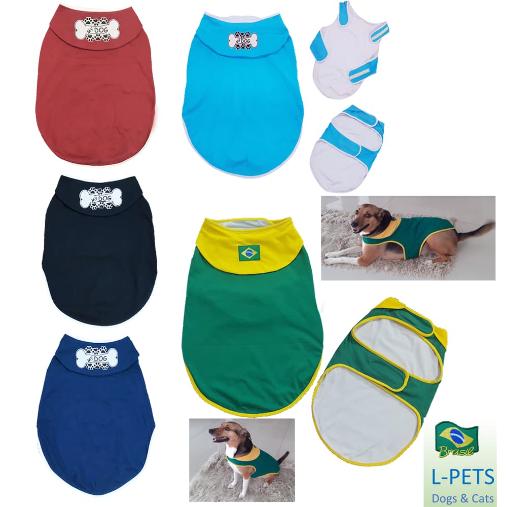 Capa Pet Roupa para Cachorro com Ajuste de Tamanho