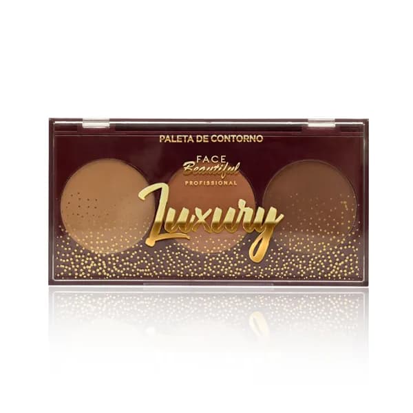 Trio de Paletas Contorno Face Beautiful Cor 02 - LINHA LUXURY