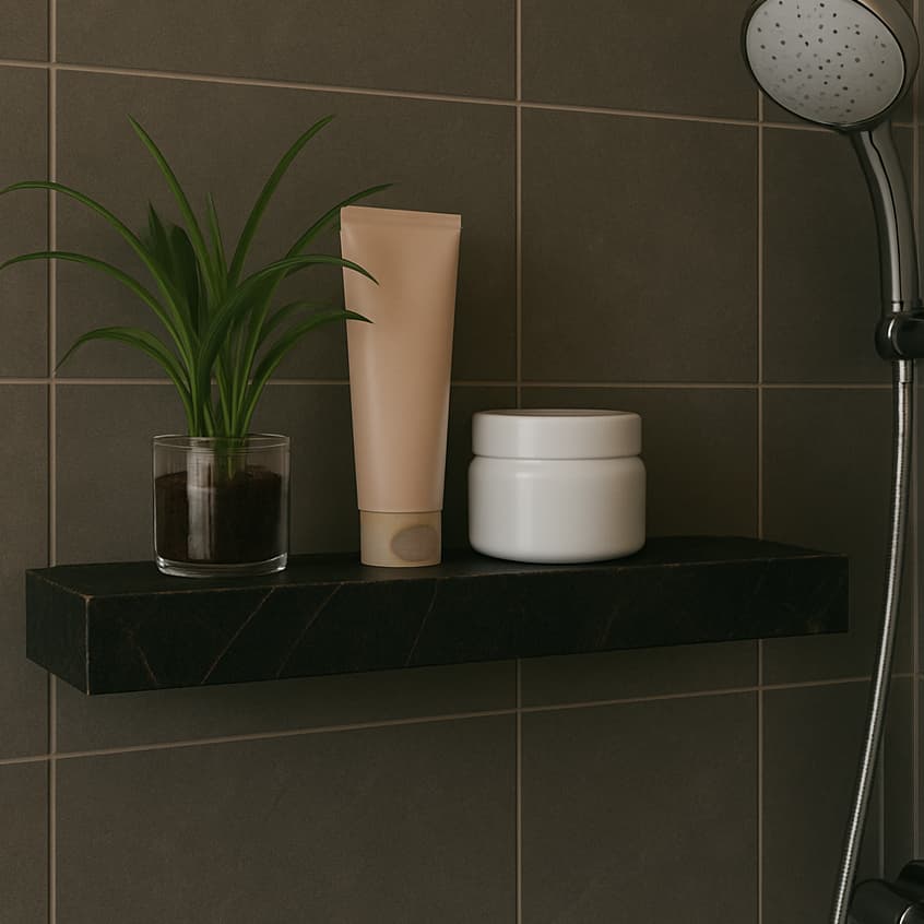 Prateleira Em Porcelanato Gran Liverpool Lux Premium Resistente Sala Banheiro Cozinha 75x15x06