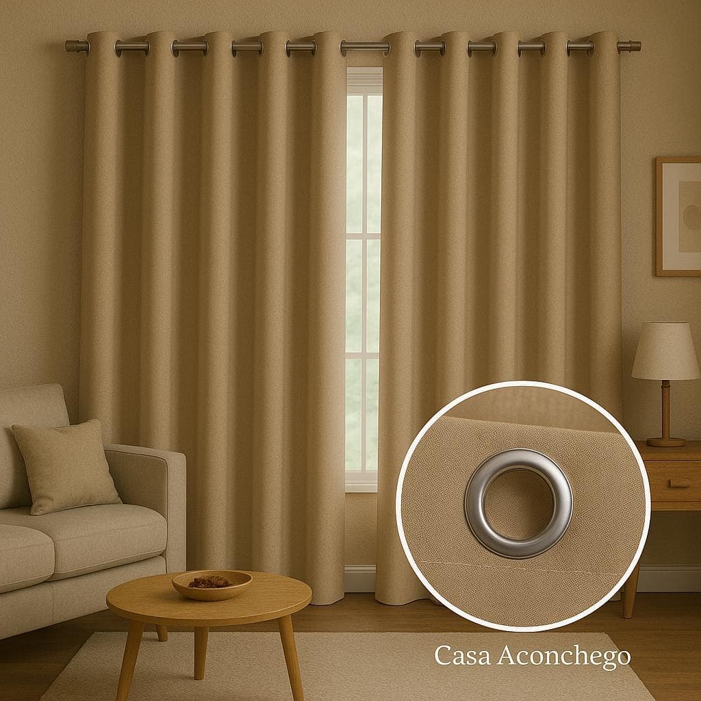 Cortina Blackout Tecido Premium 100% Corta Luz Quarto Sala – Elegância e Conforto