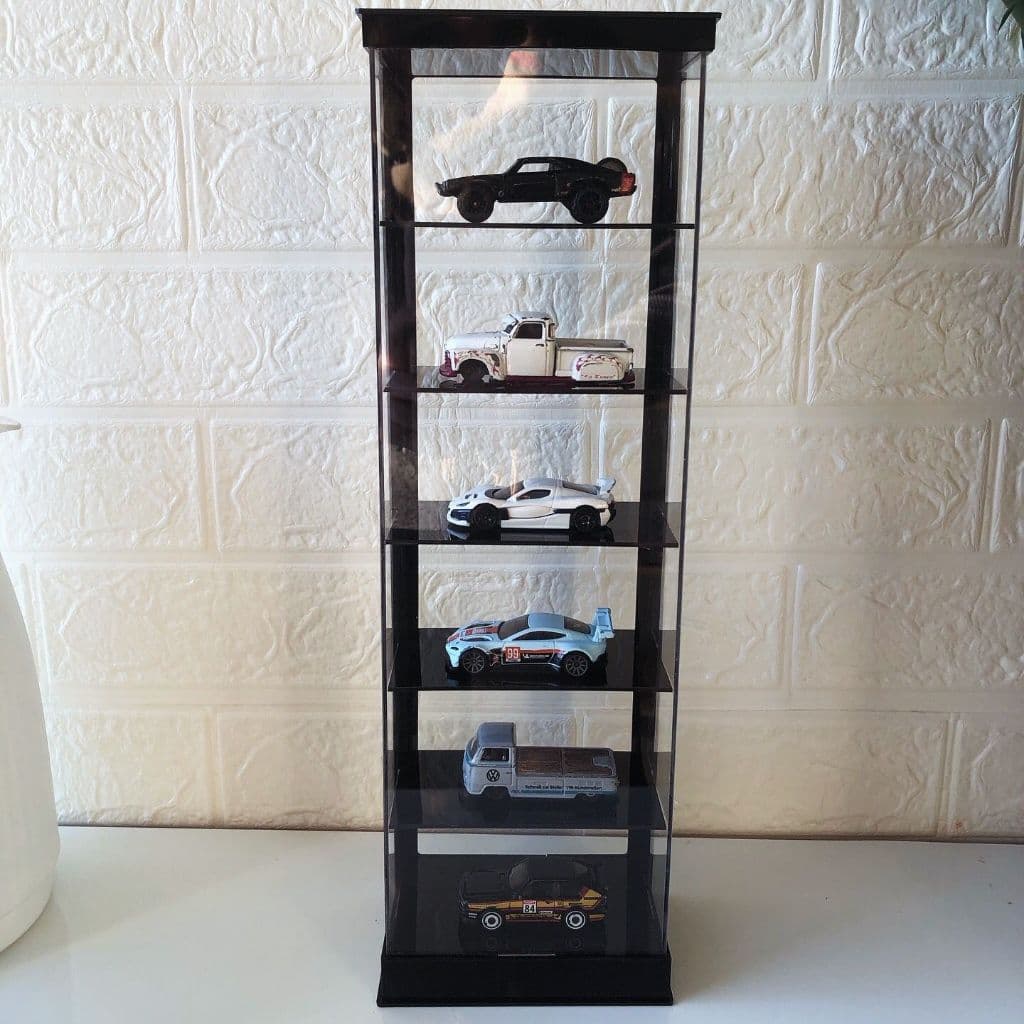 Expositor para Carrinhos Hot Wheels Escala1:64 e Escala 1:43 em Acrílico | Organizador de Miniaturas