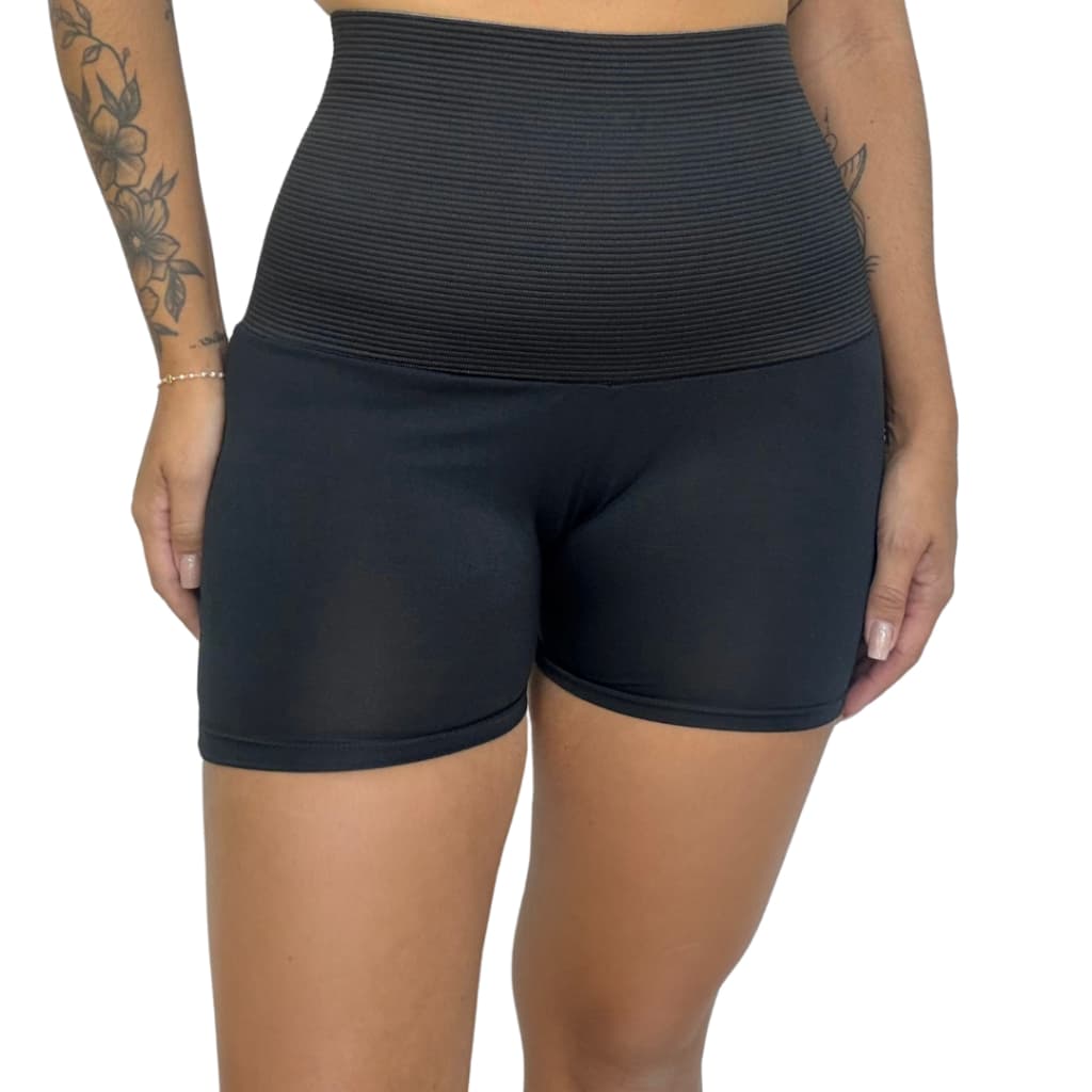Short Cinta Modeladora Compressão Pós Parto Maternidade Reduz Medida
