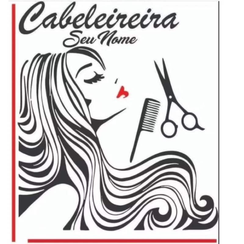 Adesivo Decoração Parede Salão Cabeleireira Personalizado Nome
