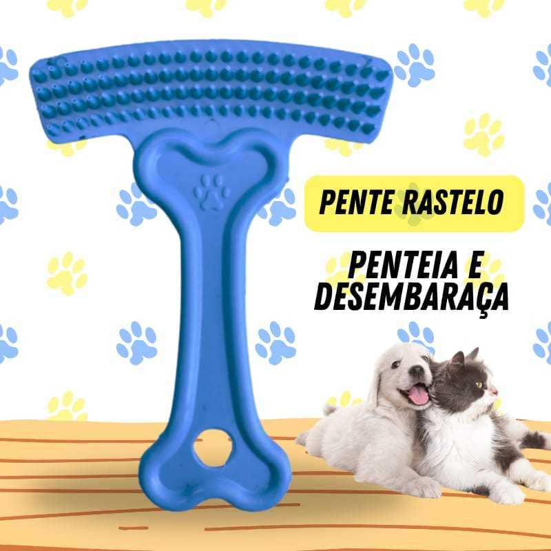 Escova Rastelo Pente Gato Cachorro Para Pentear Cachorros e Gatos Pet Tirar os Pelos