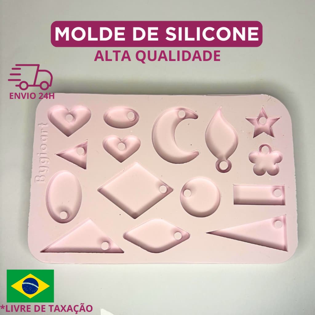 Molde brinco de silicone brincos jóias para resina epóxi artesanato bisquit pingente brinco estrela coração folha