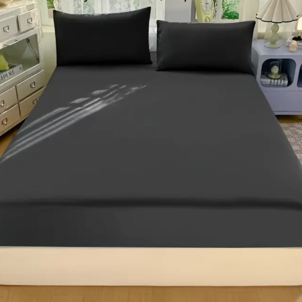 Jogo de Lençol Cama Casal King 3 Peças Com Elástico 400 Fios Diversas Cores