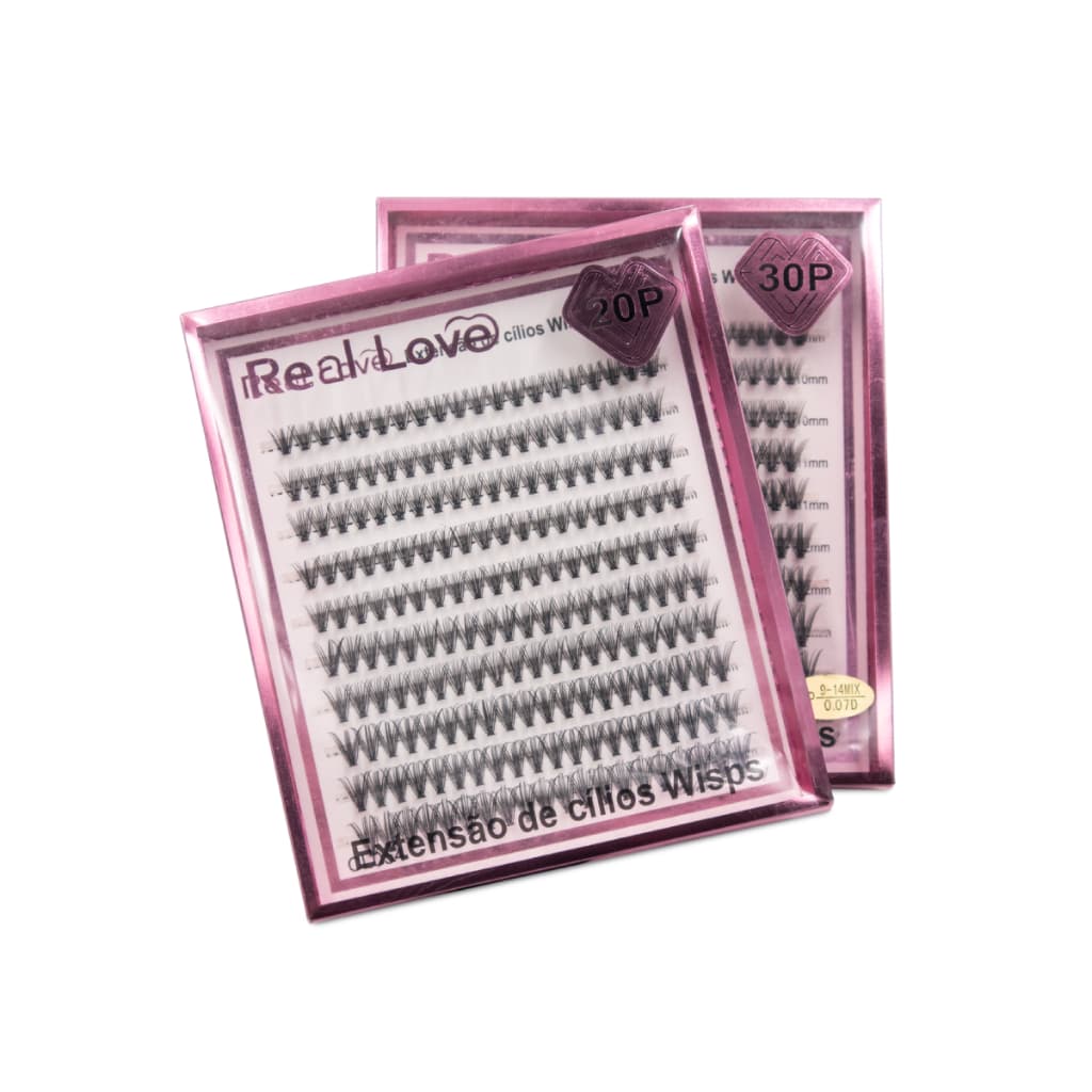 Cílios para Extensão Wisps Tamanhos Diversos - Real Love