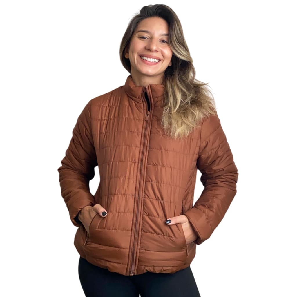 Jaqueta Puffer Feminino Bobojaco Inverno Blusa Frio Forrada