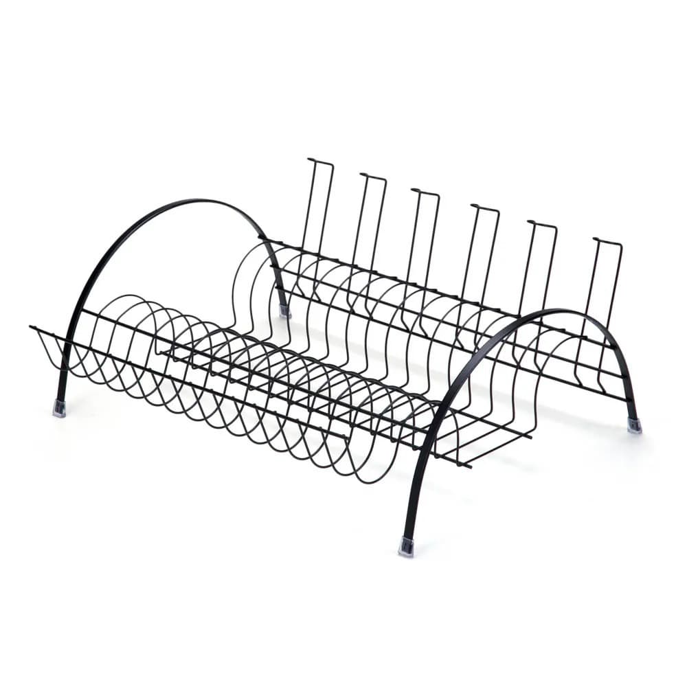 Escorredor Fantastik Preto com Porta Talher Porta Copos
