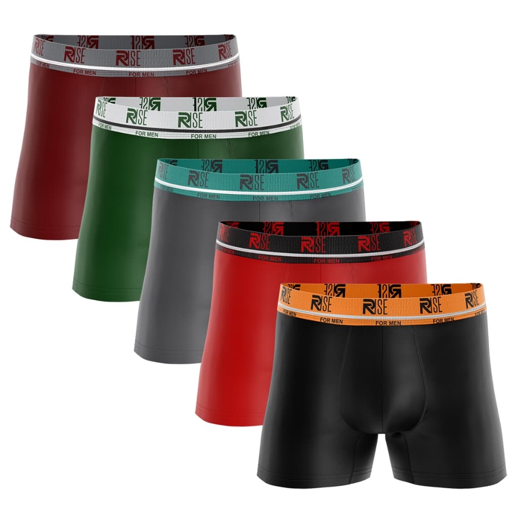 Kit 7 Cuecas Boxers Adulto Microfibra Premium C/Forro 100% Algodão LISAS
