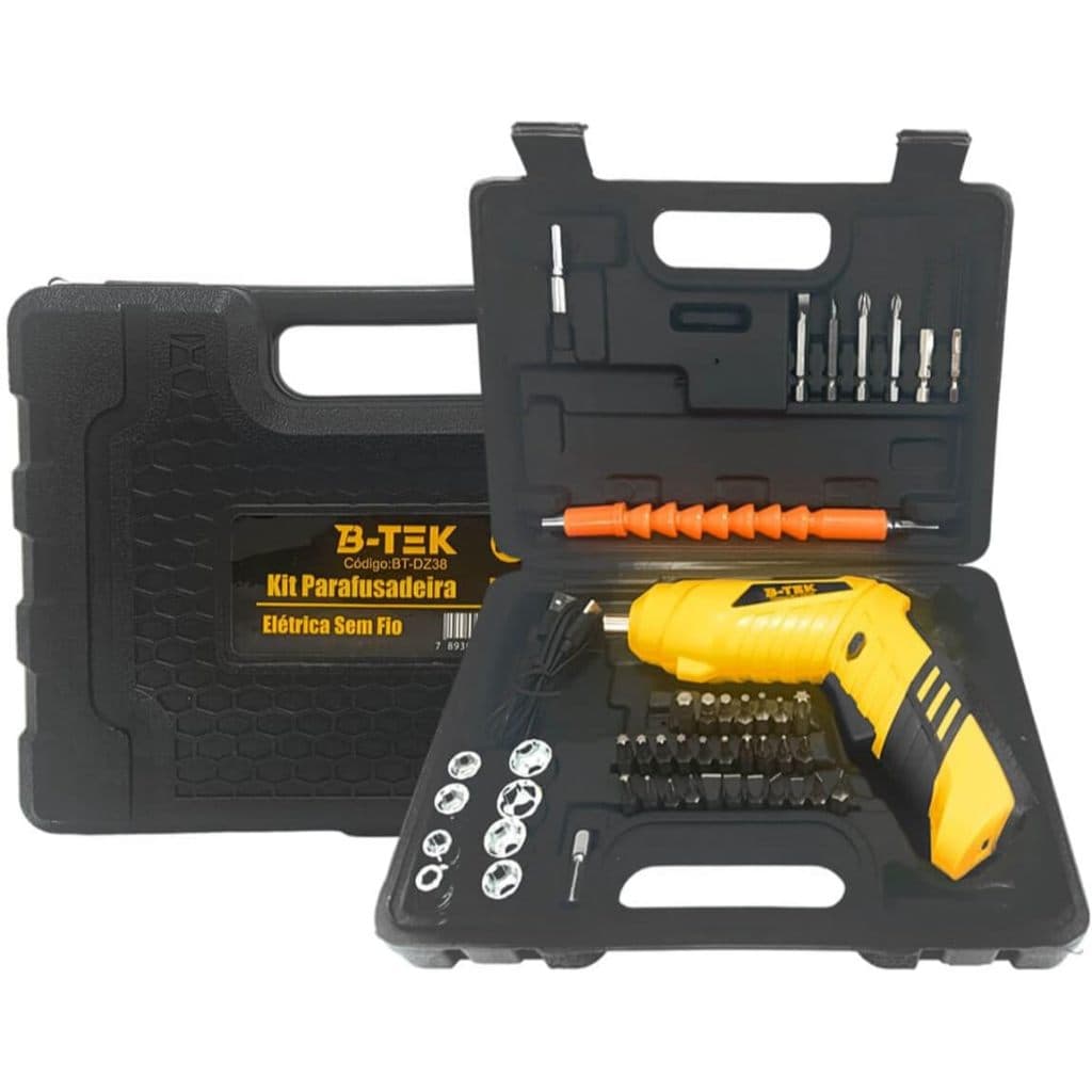 Mini Parafusadeira 3.6v Furadeira 220 Rpm 48pç Recarregável