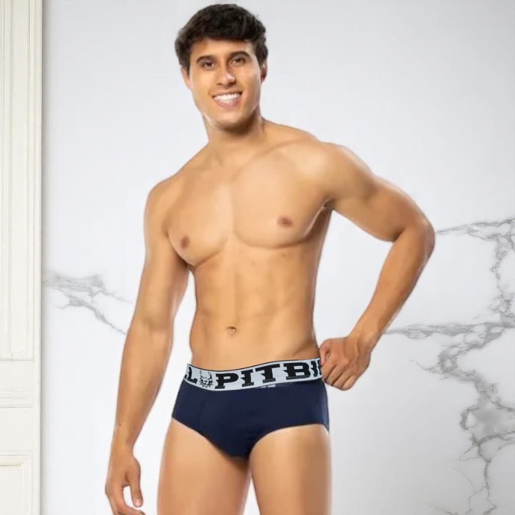 Kit 3 Cueca Slip Básica Tradicional Com Elastico Cuecas Masculino Adulto Microfibra