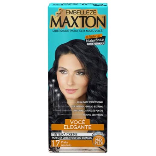 Tintura Maxton Mini N.1.7  Preto Azulado