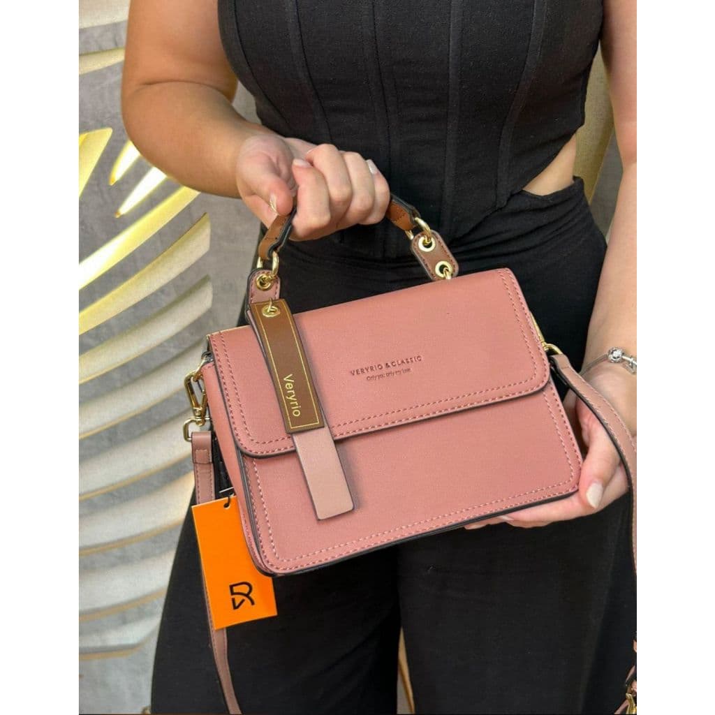 Bolsa Feminina Veryrio Tiracolo Alça de Mão e Transversal Elegante Dia a Dia